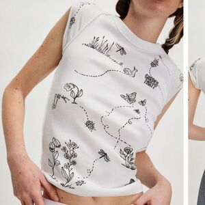 Free People Ragabond Studio Garden Doodle Tee